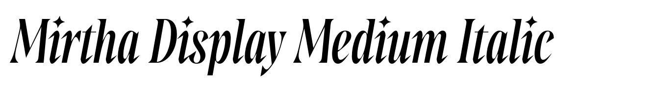 Mirtha Display Medium Italic
